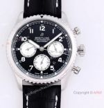 Swiss Grade Breitling Navitimer Aviator 8 Chronograph Swiss 7750 Watch Leather Strap